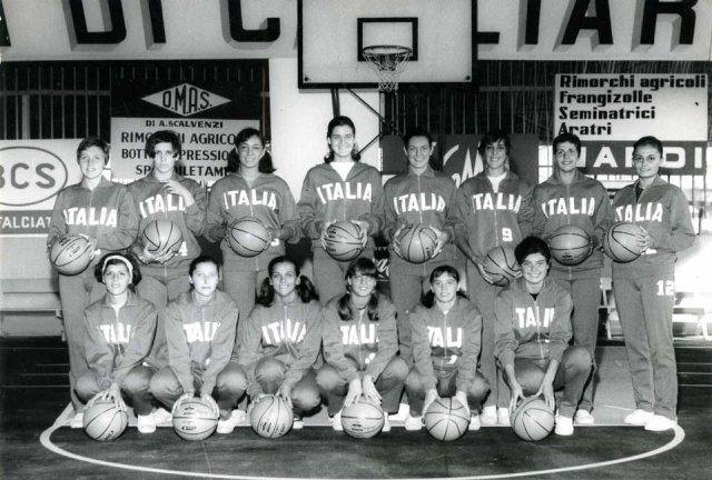 Nazionale Femminile B del 1967 allenata da Carlo Cerioni